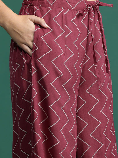 Floral Printed Sequinned Kurta with Salwar