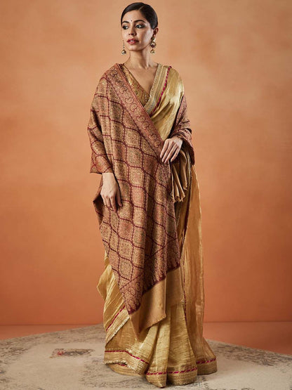 Dhiyona PA Shabnam Paisley Woven Design Jamawar Shawl