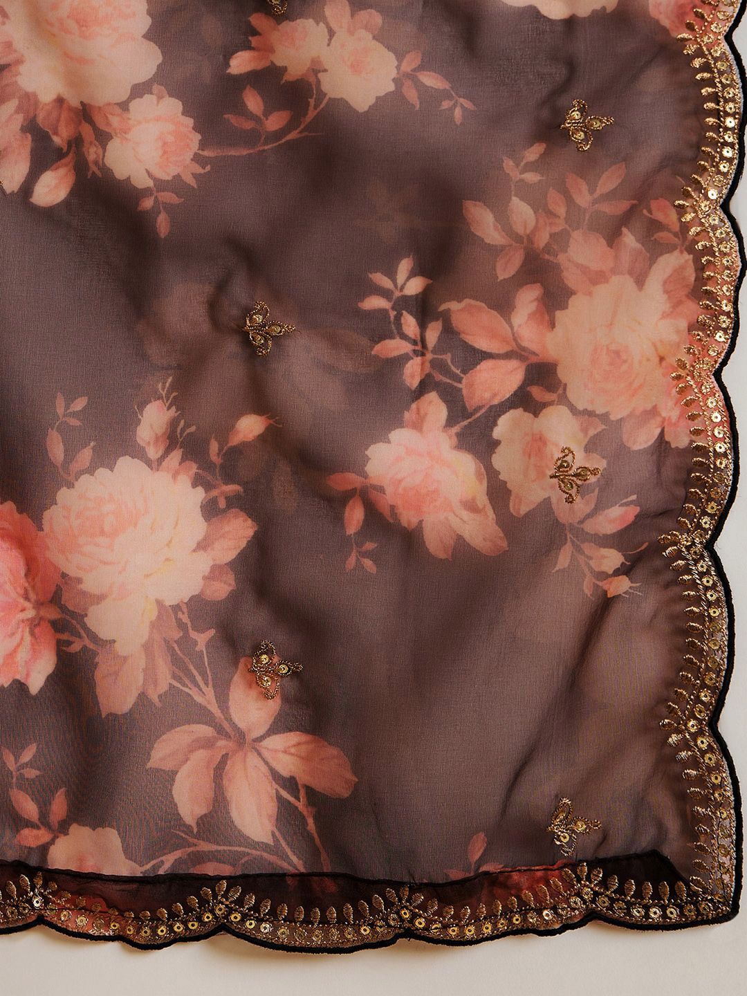 Ethnic Motifs Embroidered Kurta with Trousers & Dupatta