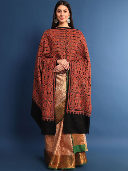 Dhiyona PA Ethnic Motifs Woollen Shawl