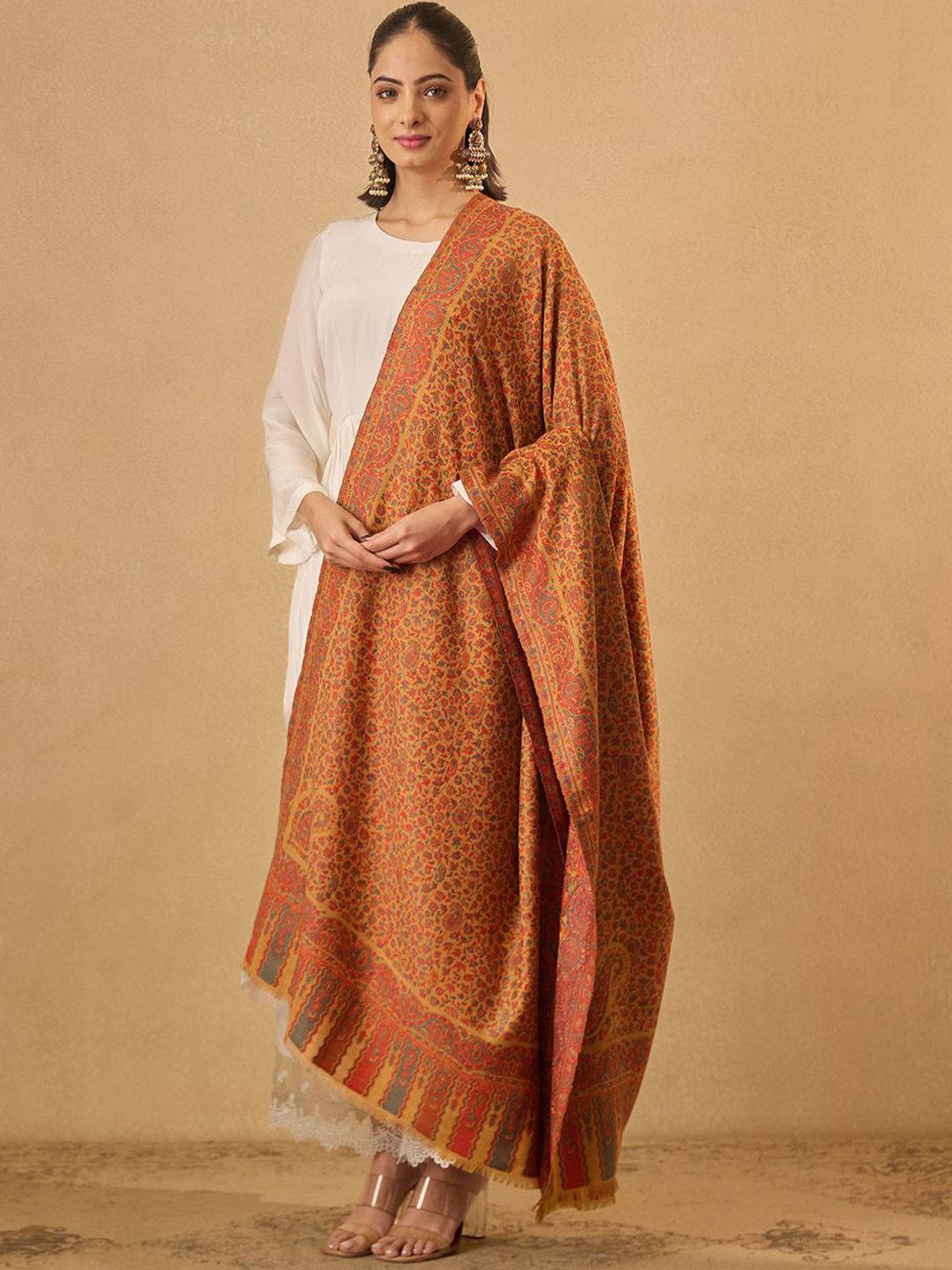 Dhiyona PA Floral Woven Design Mehak Kaani Shawl