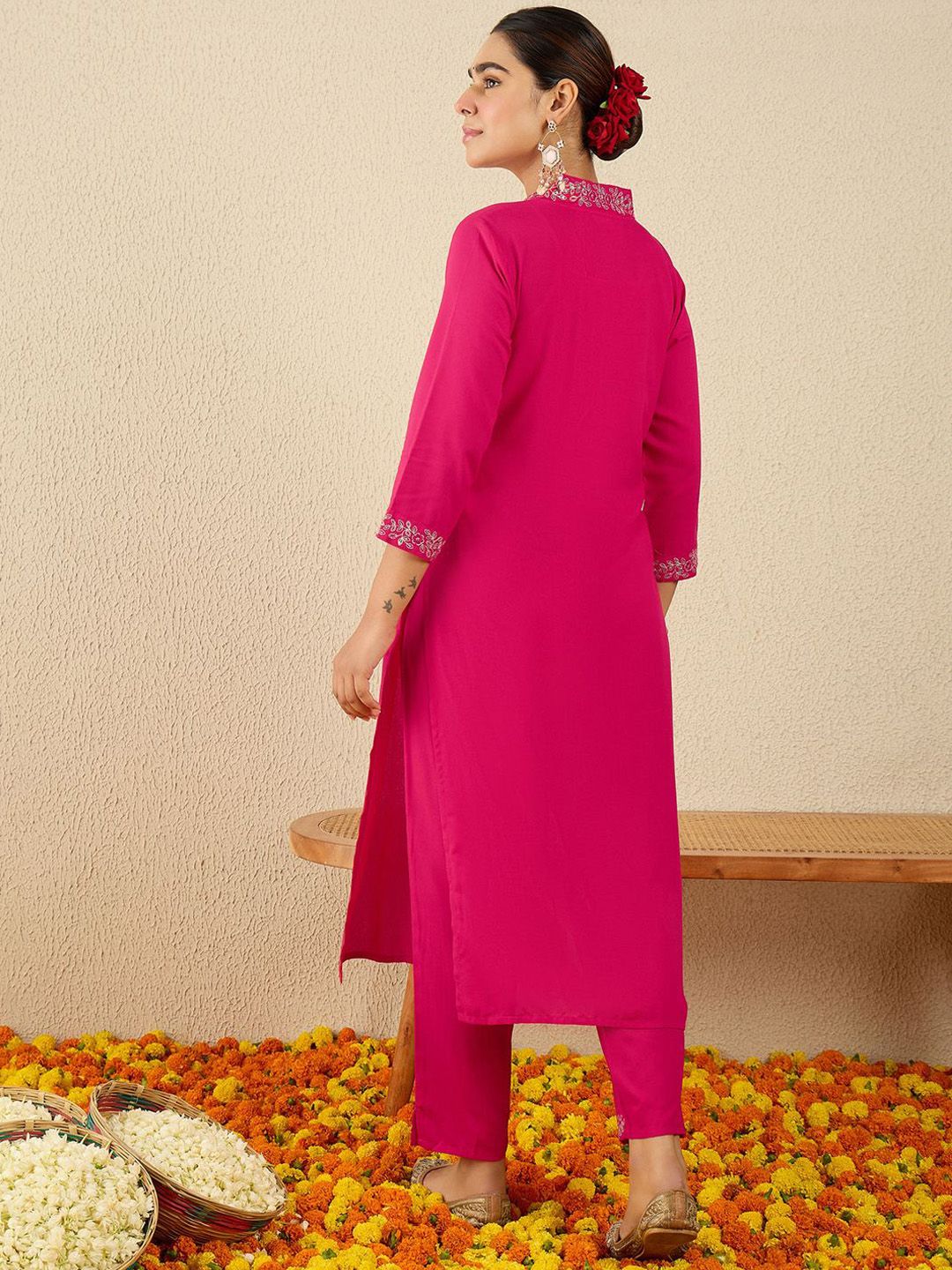 Dhiyona IE V-Neck Tunic With Trouser