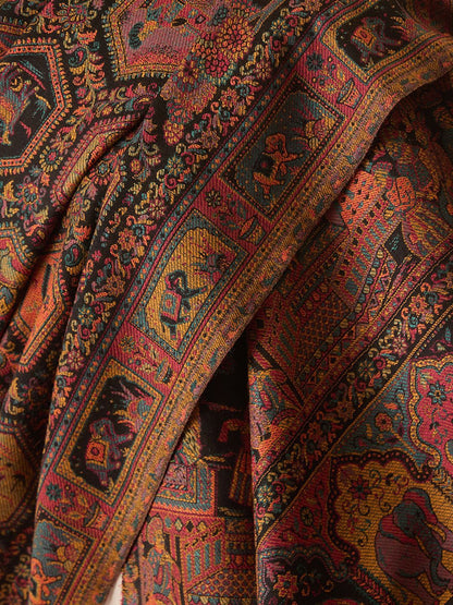 Dhiyona PA Ethnic Motifs Woven Design Woollen Shawl