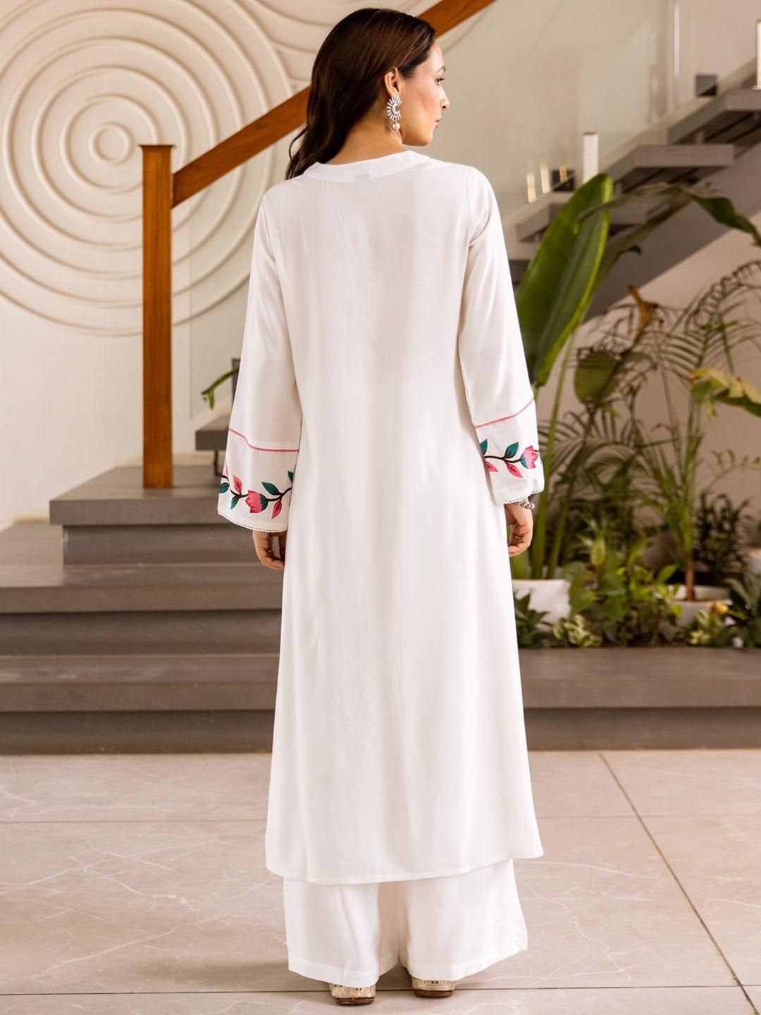 Dhiyona IE Printed A-Line Top With Palazzos Co-Ords set