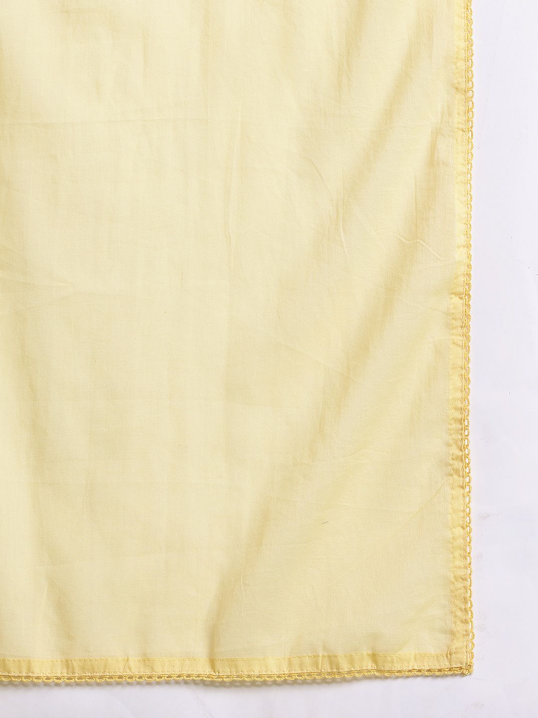 Floral Embroidered Pure Cotton Kurta with Trousers & Dupatta