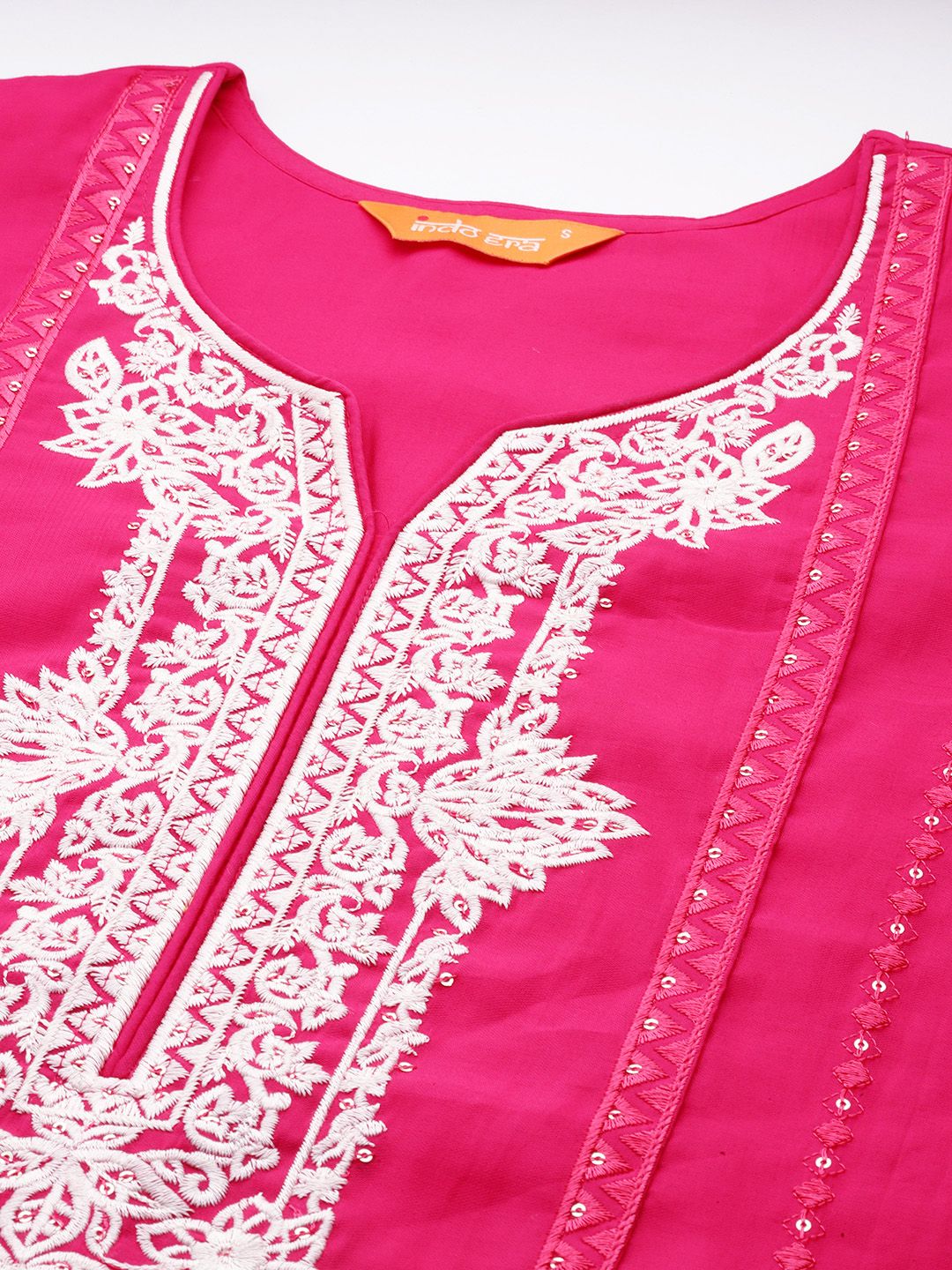 Dhiyona IE Ethnic Motifs Embroidered Thread Work Kurta with Trousers & With Dupatta