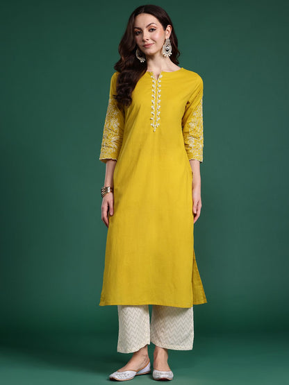 Dhiyona IE Floral Embroidered Kurta