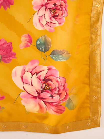 Women Ethnic Motifs Embroidered Regular Kurta with Trousers & With Dupatta