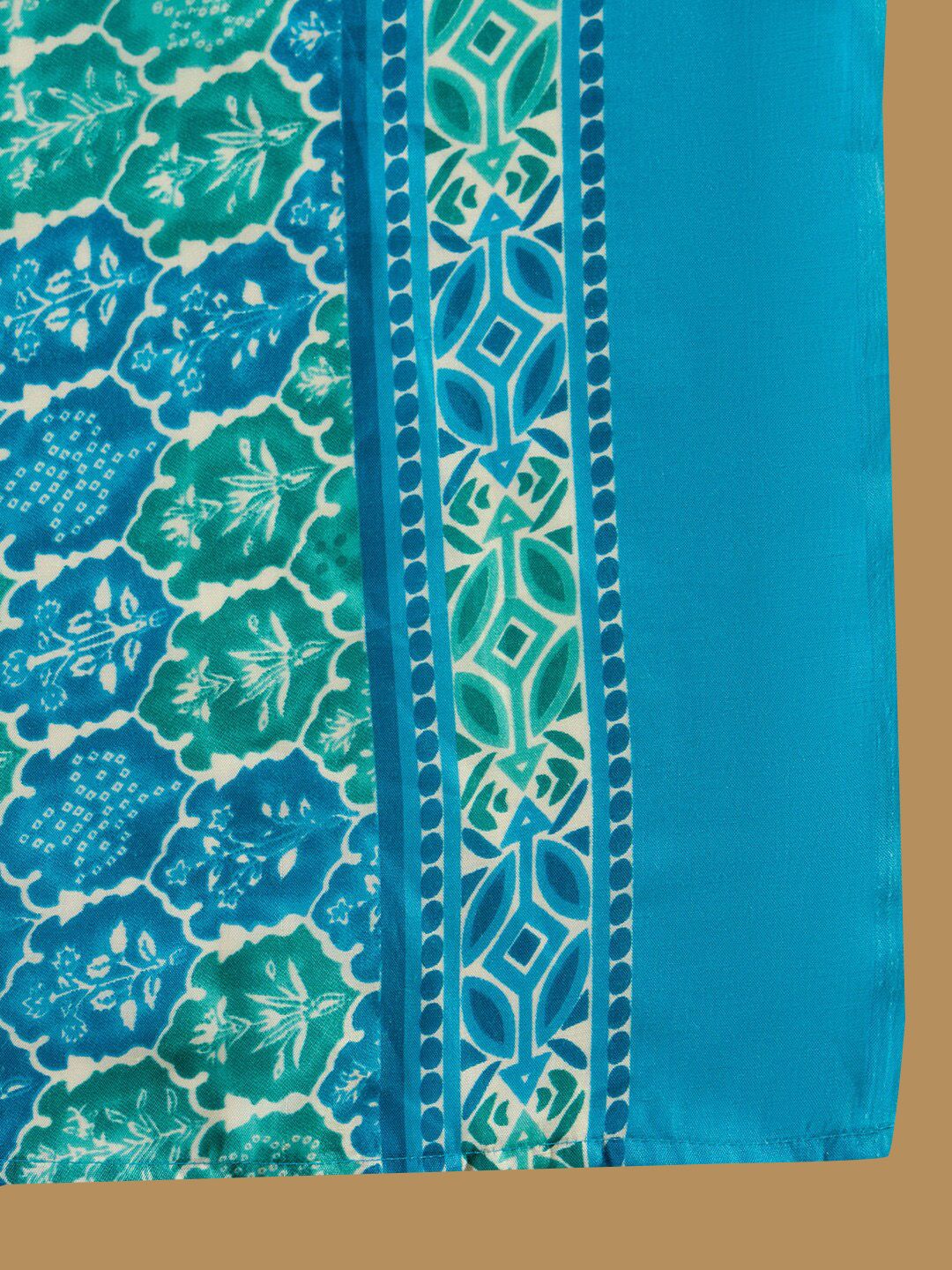 Dhiyona IE Printed Regular Thread Work Pure Cotton Straight Kurta with Trousers & Dupatta