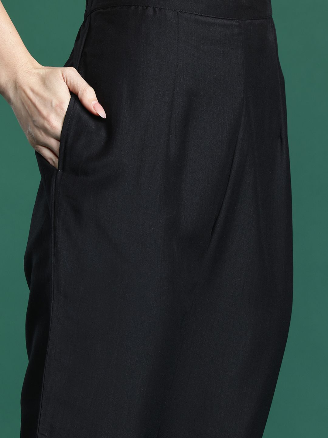 Ethnic Motifs Embroidered Kurta with Trousers & Dupatta