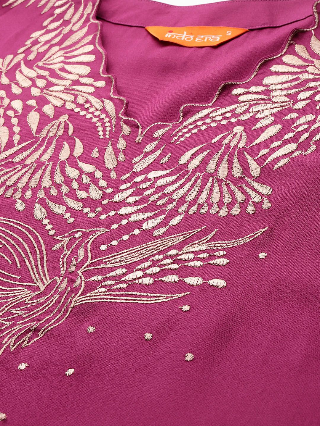 Embroidered Kurta with Trousers