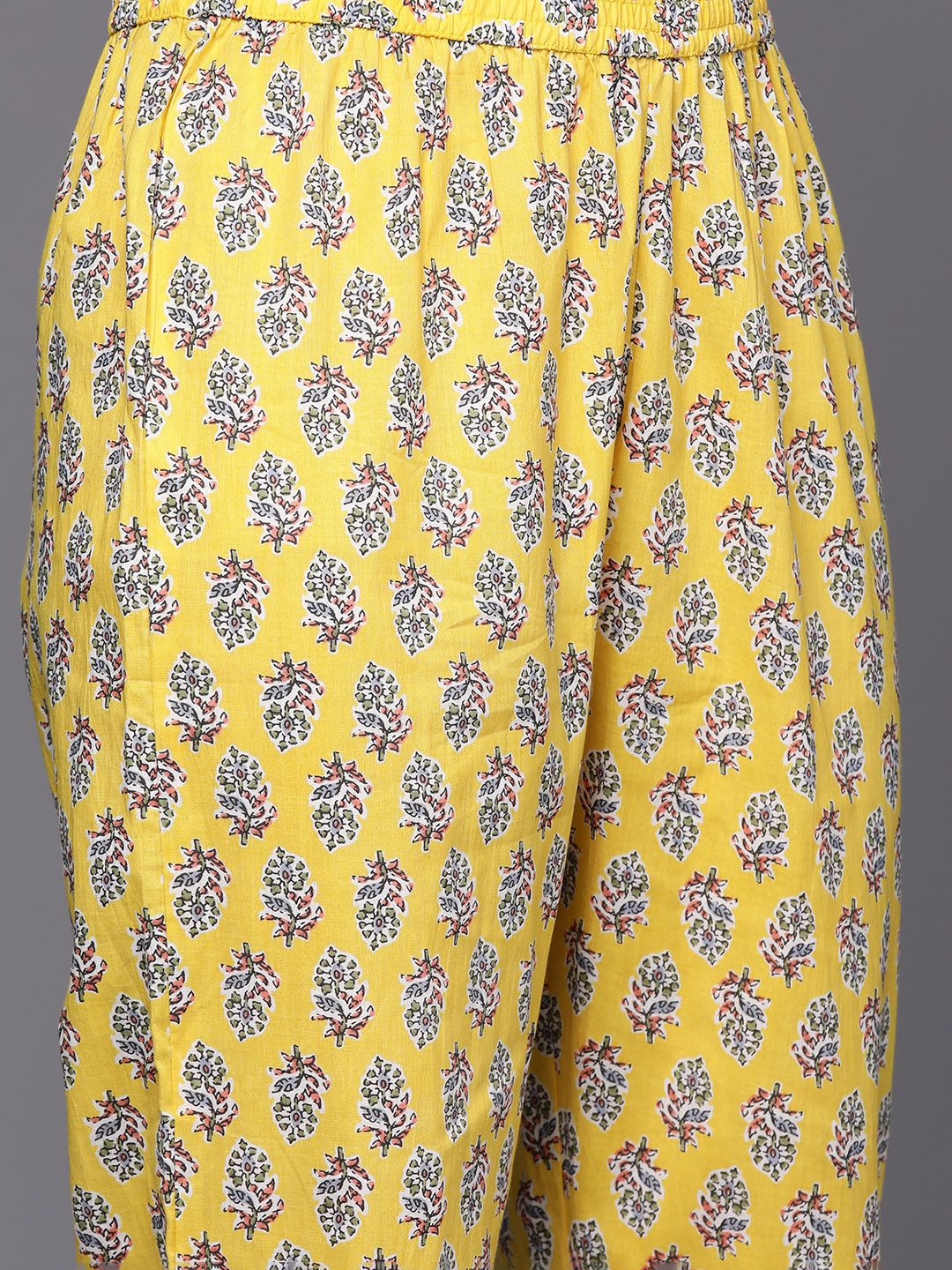 Dhiyona VA Women's Empire Pure Cotton Kurta with Trousers & With Dupatta