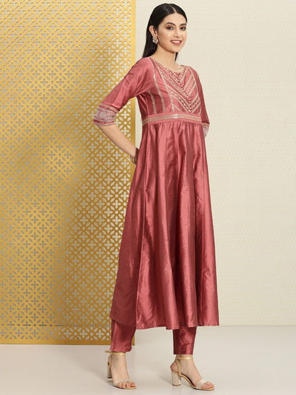 Dhiyona PD Women Women Ethnic Motifs Yoke Design Jashn Kurta With Trousers & Dupatta