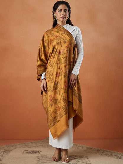 Dhiyona PA Shalimar Kaani Floral Woven Design Shawl
