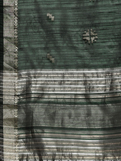 Women Green Patchwork Kurta with Palazzos & With Dupatta