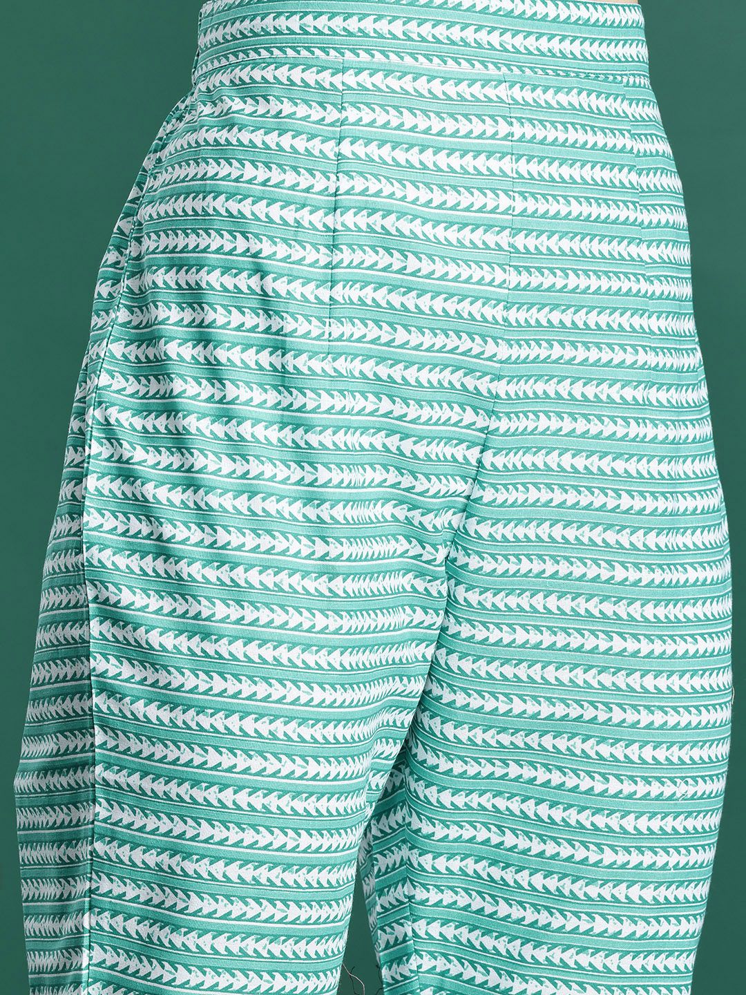 Floral Printed Pure Cotton Kurta with Trousers & Dupatta