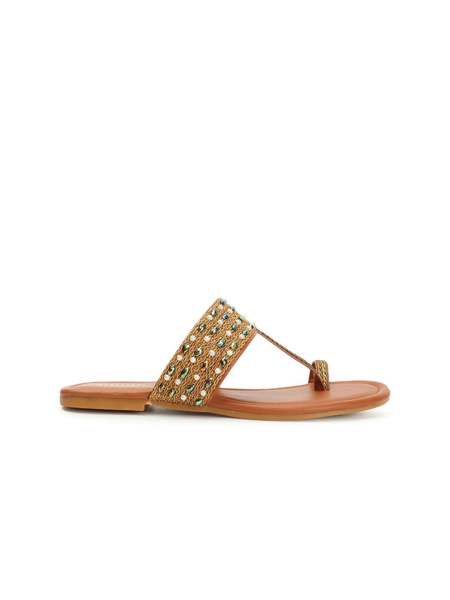 Dhiyona AK Embellished One Toe Flats