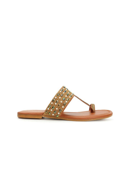 Dhiyona AK Embellished One Toe Flats