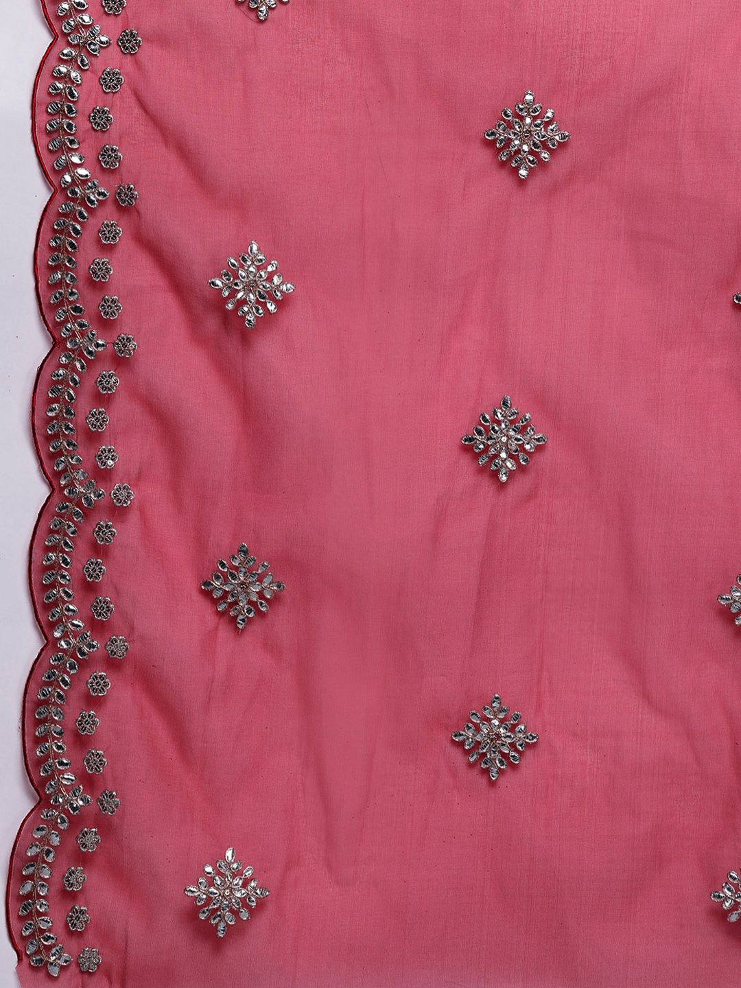 Dhiyona IE Women Ethnic Motifs Embroidered Gotta Patti Kurta with Trousers & Dupatta