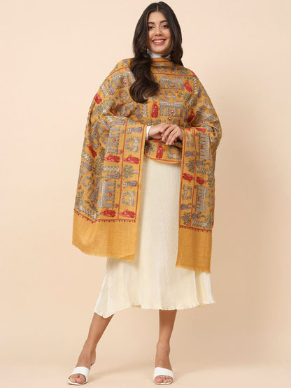 Dhiyona PA Embroidered Pure Wool Shawl