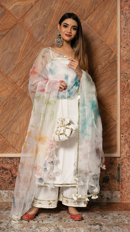 Holi White Suit Set