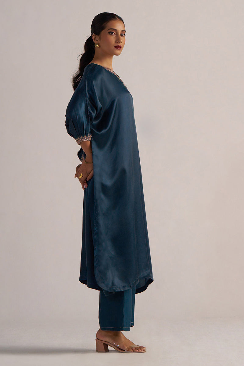 Dhiyona GF Women's Deep Teal Festive Co-ord Set