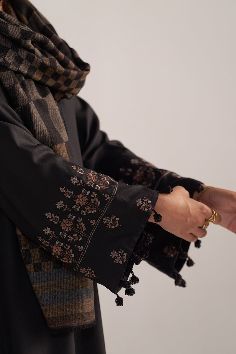 Dhiyona GF Women's Black Pashmina Kurta Set