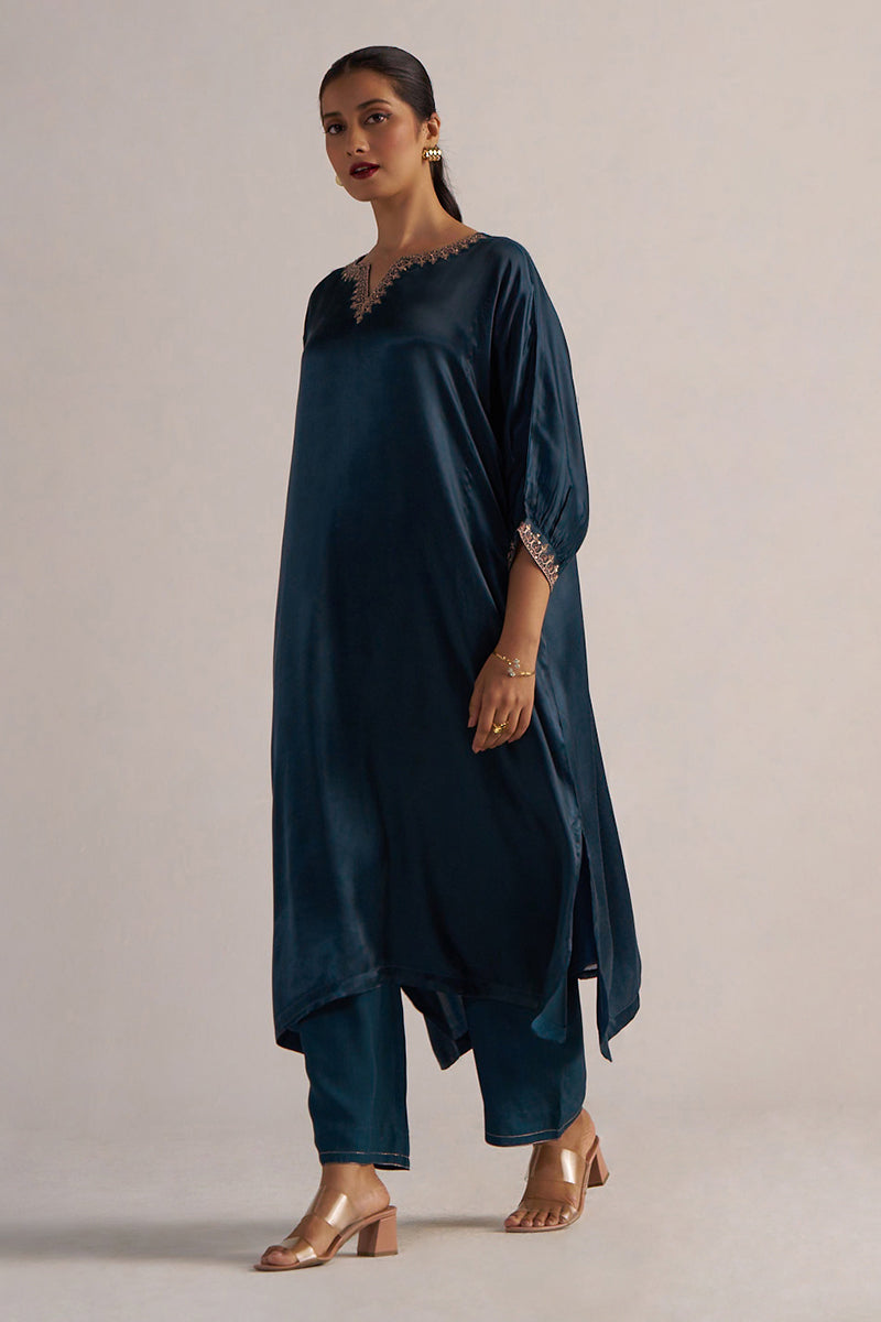 Dhiyona GF Women's Deep Teal Festive Co-ord Set