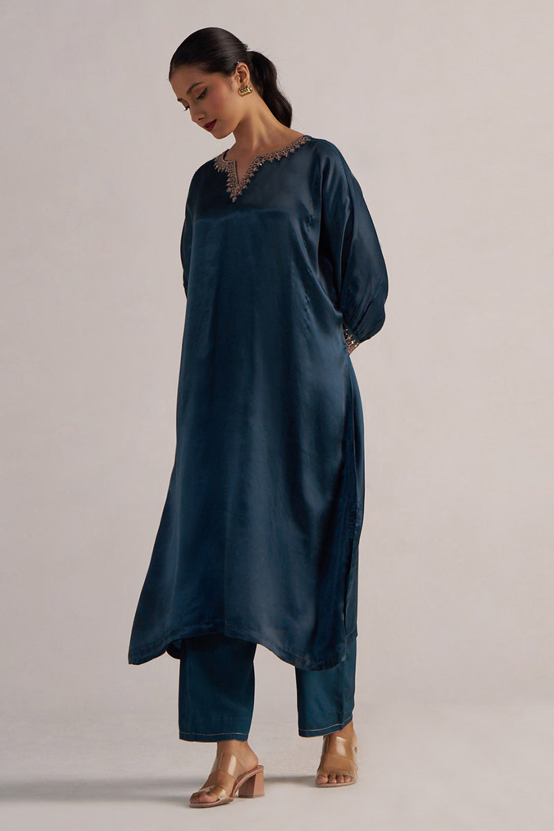 Dhiyona GF Women's Deep Teal Festive Co-ord Set