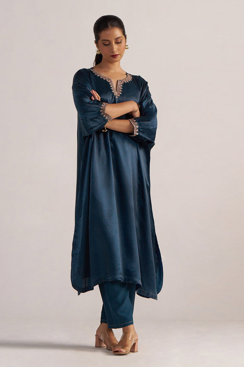 Dhiyona GF Women's Deep Teal Festive Co-ord Set