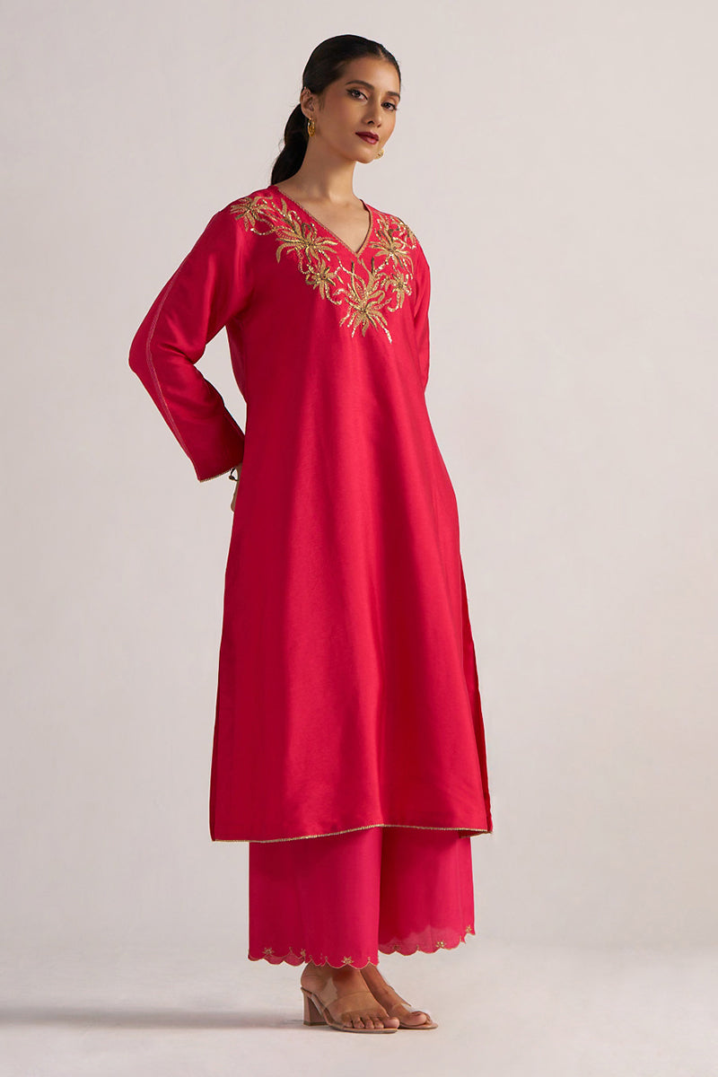 Dhiyona GF Women's Virtual Pink Festive Co-ord Set