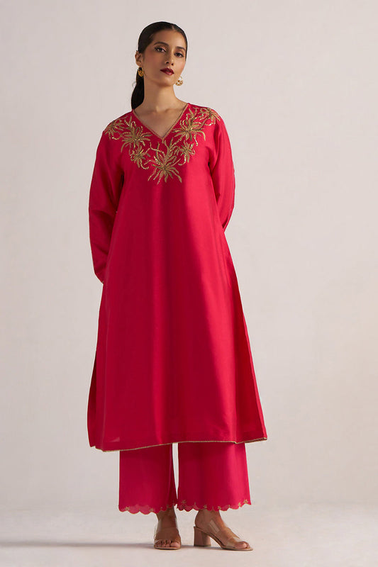 Dhiyona GF Women's Virtual Pink Festive Co-ord Set