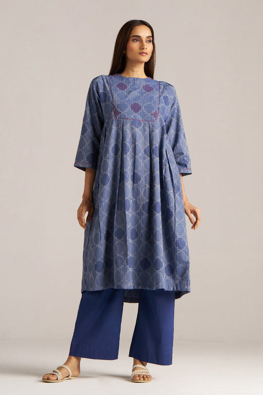 Dhiyona GF Women's Denim Blue Woven Co-ord Set