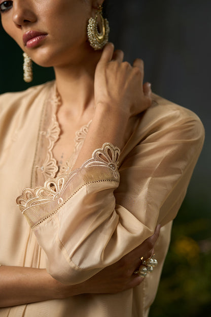 Dhiyona GF Women's Brazilian Sand Festive Kurta Set