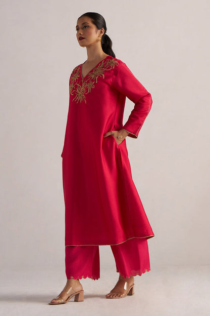 Dhiyona GF Women's Virtual Pink Festive Co-ord Set