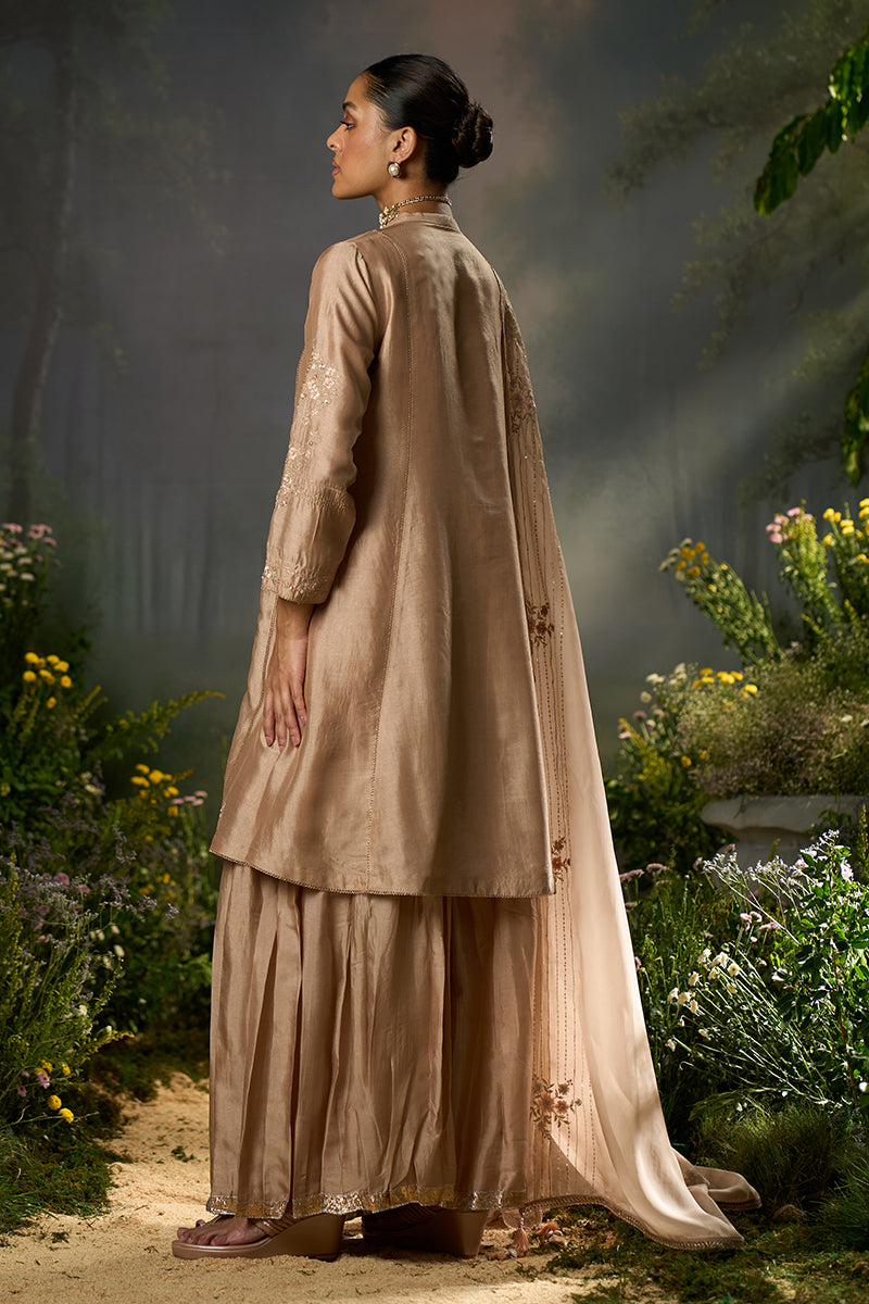 Dhiyona GF Women's Ginger Root Festive Sharara-Kurta Set