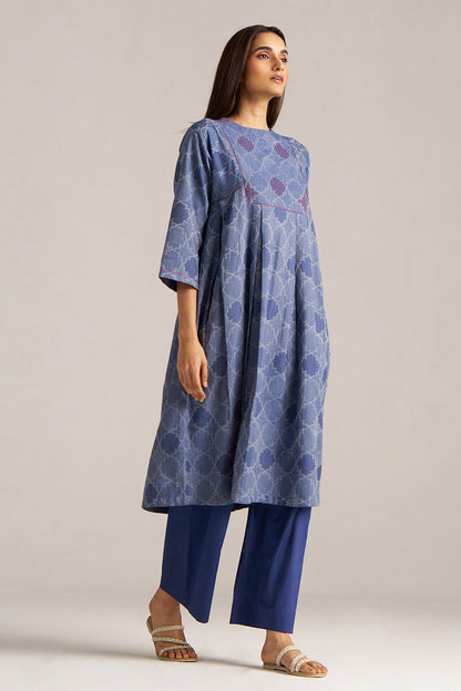 Dhiyona GF Women's Denim Blue Woven Co-ord Set