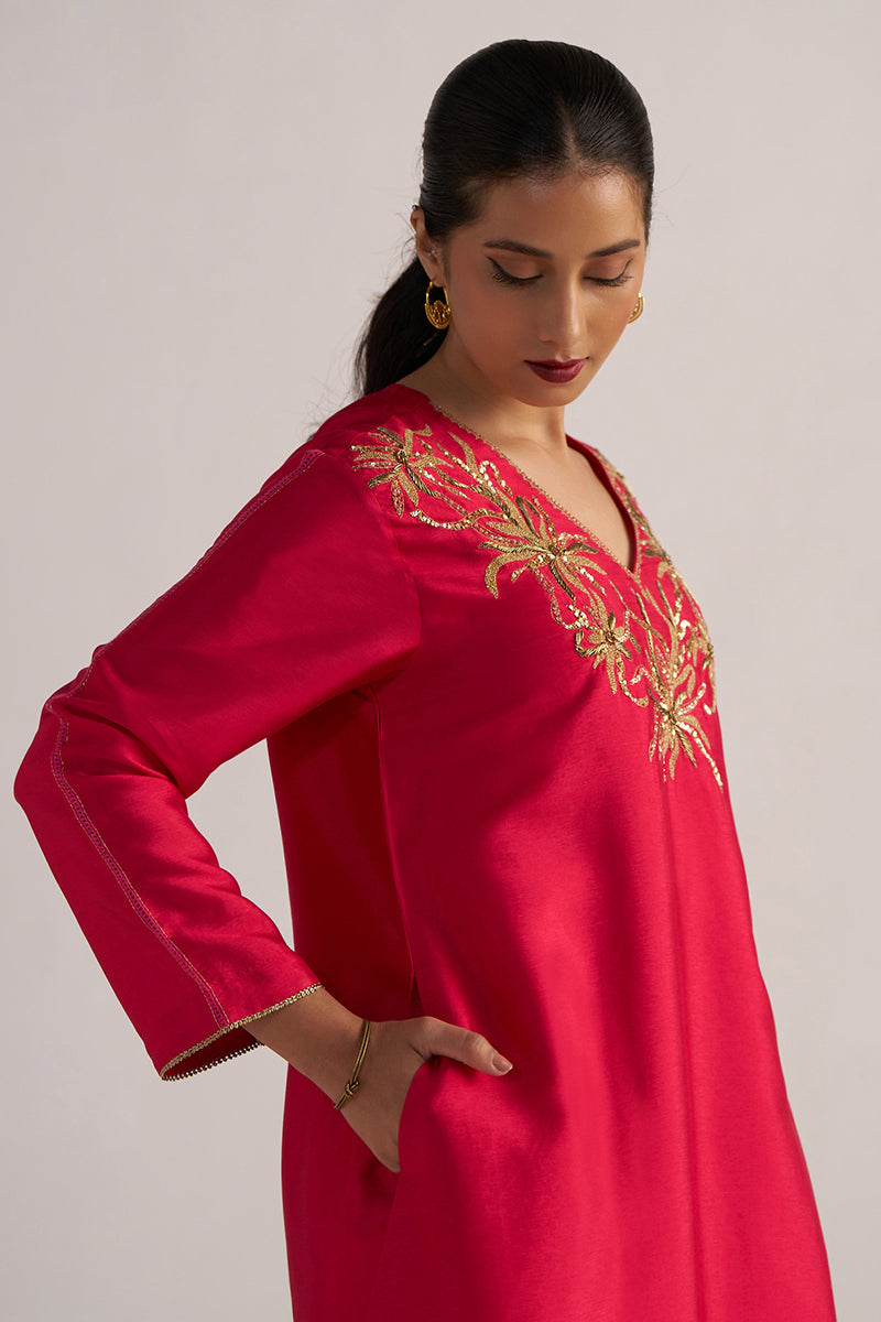 Dhiyona GF Women's Virtual Pink Festive Co-ord Set