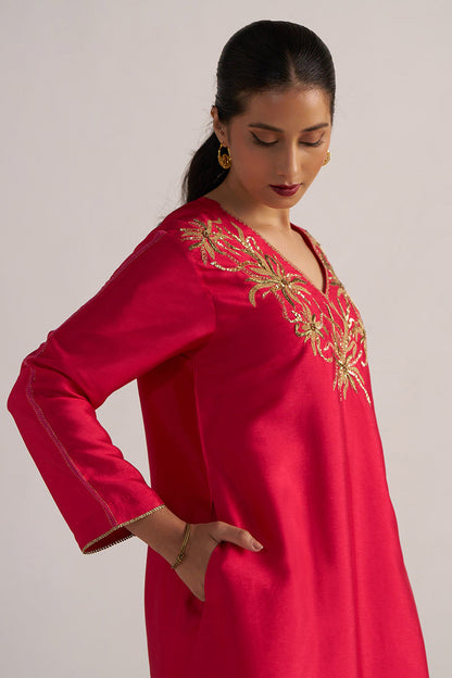 Dhiyona GF Women's Virtual Pink Festive Co-ord Set