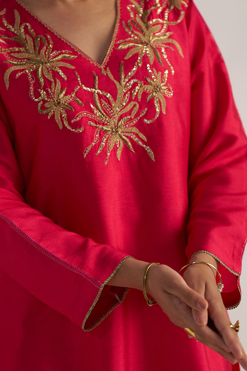 Dhiyona GF Women's Virtual Pink Festive Co-ord Set