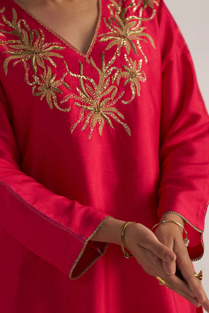 Dhiyona GF Women's Virtual Pink Festive Co-ord Set