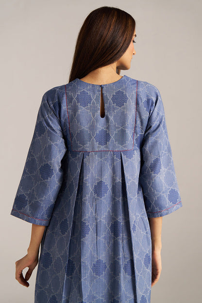 Dhiyona GF Women's Denim Blue Woven Co-ord Set