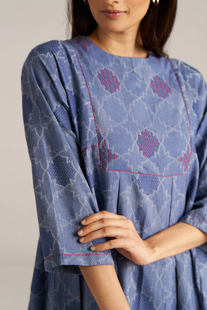 Dhiyona GF Women's Denim Blue Woven Co-ord Set
