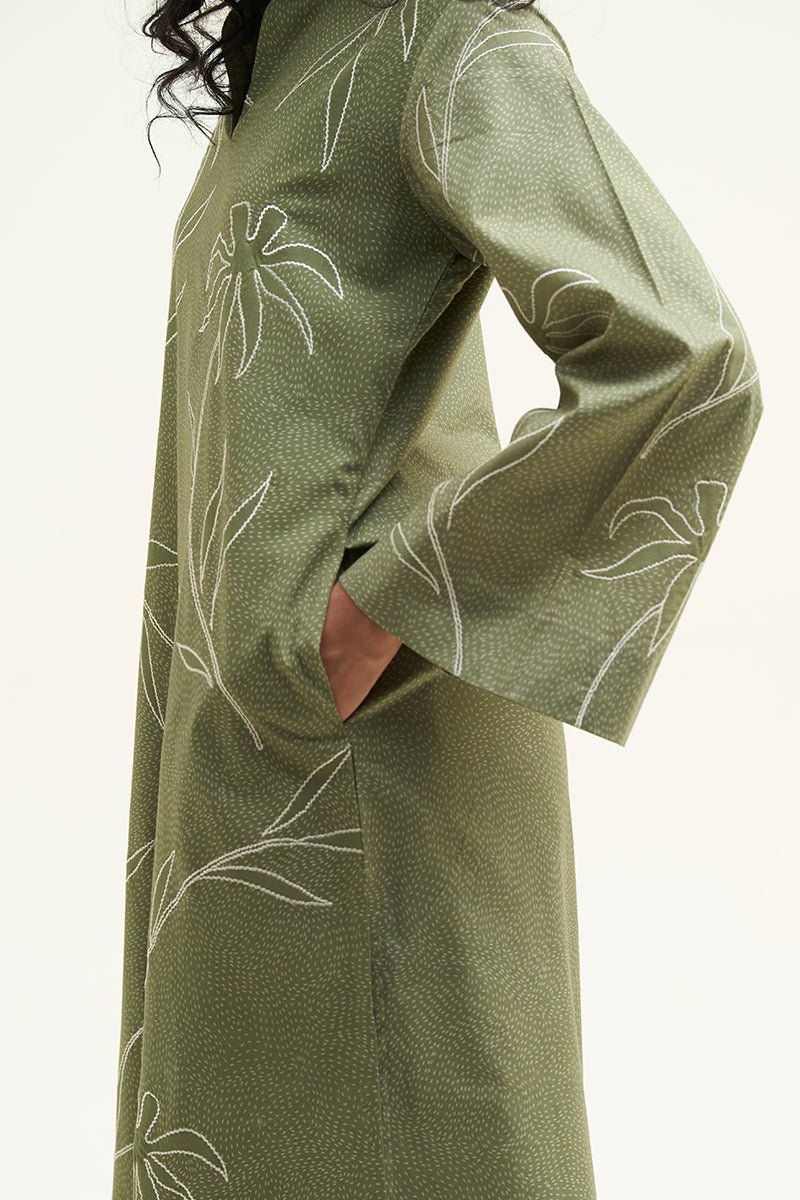 Women's Calliste Green Cotton Printed Co-ord Set