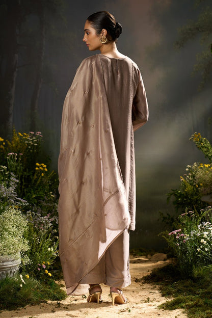 Dhiyona GF sphinx raw silk festive kurta set