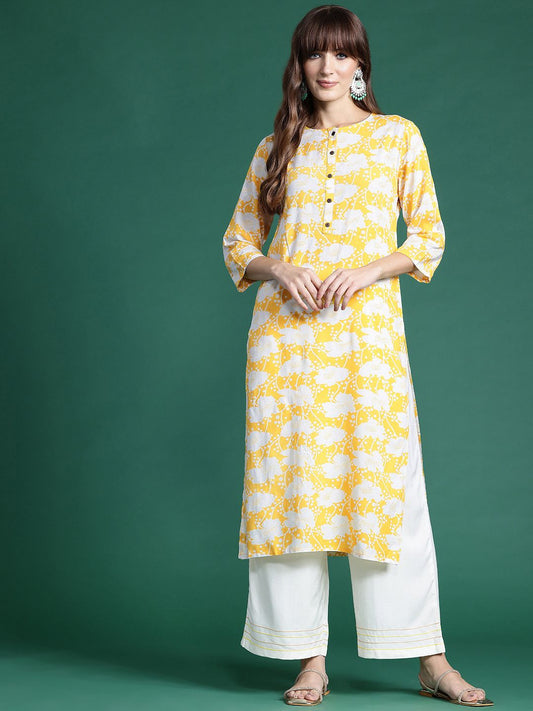Dhiyona IE Floral Printed Kurta