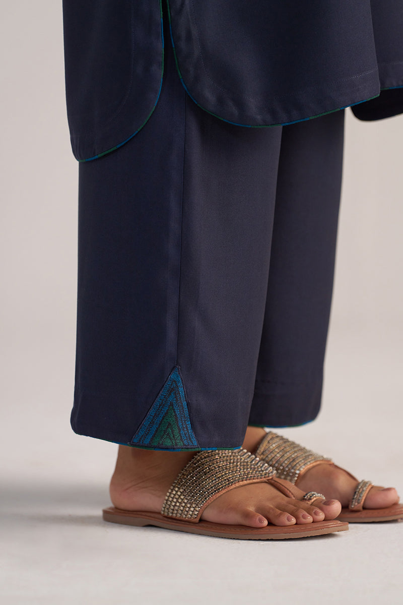 Dhiyona GF Women's Carbon Blue Pashmina Kurta Set