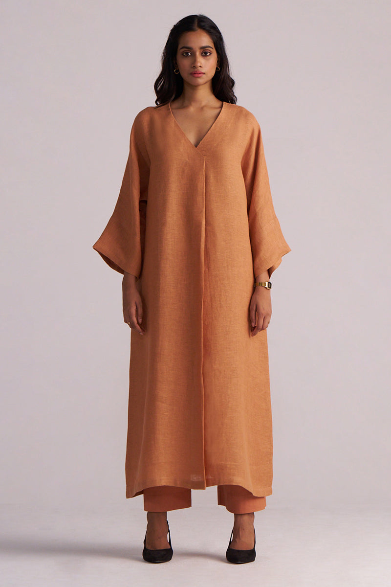 Dhiyona GF Women's Sunburn Pure Linen Co-ord Set