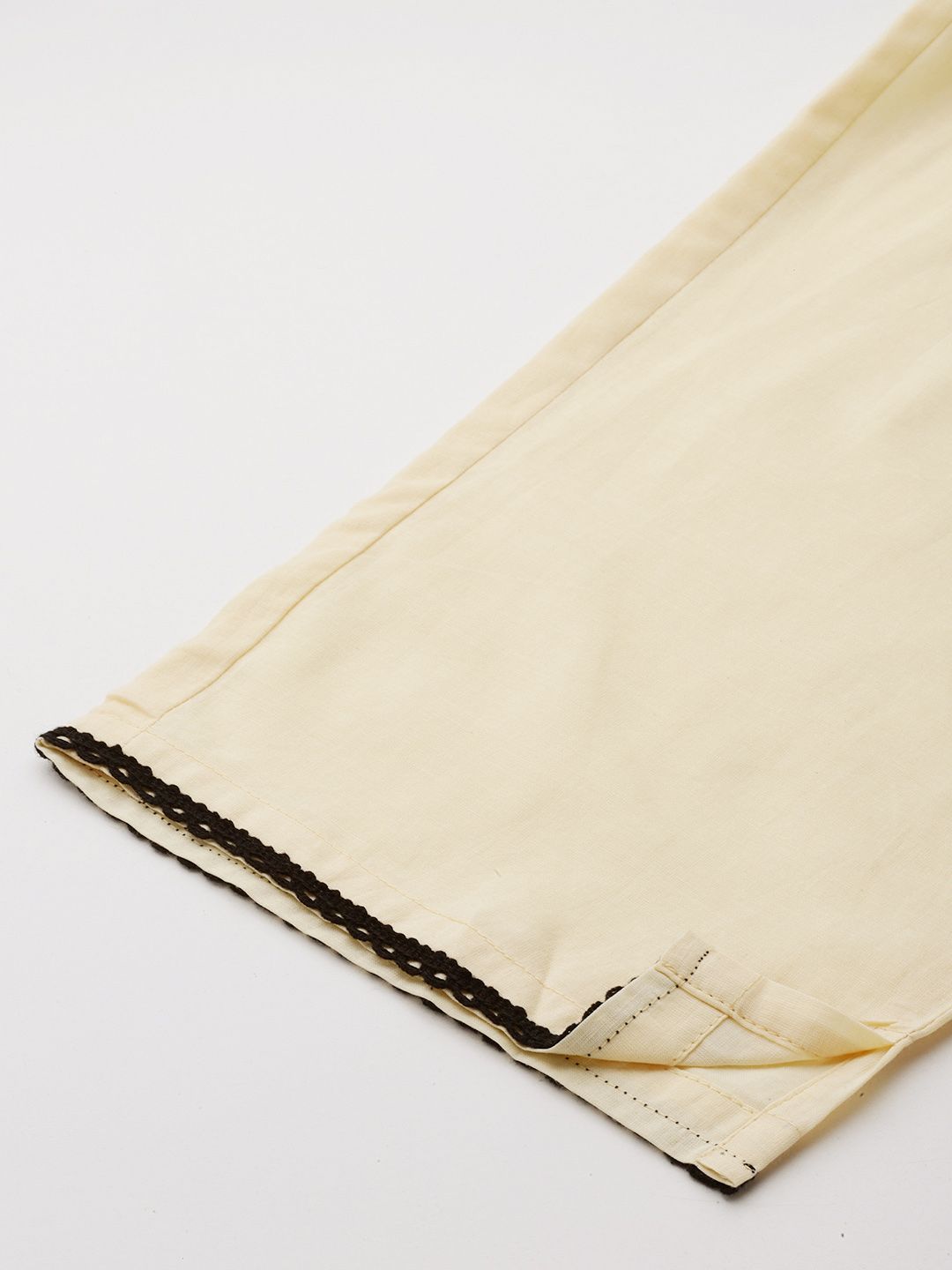 Ethnic Motifs Embroidered Thread Work Pure Cotton Kurta with Trousers