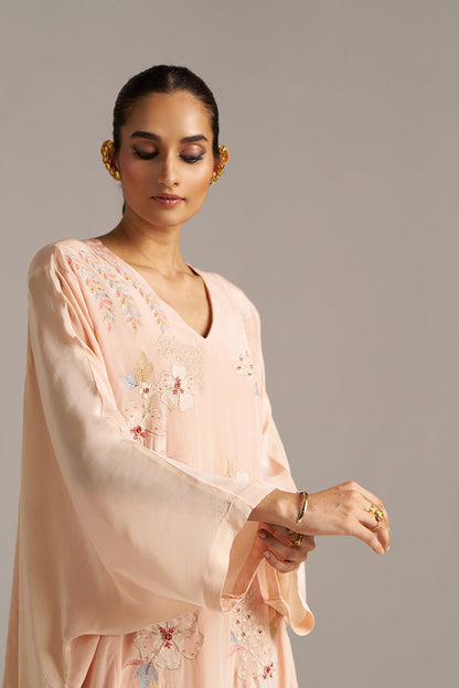 Dhiyona GF Women's Scallop Shell Crepe Silk Co-ord Set